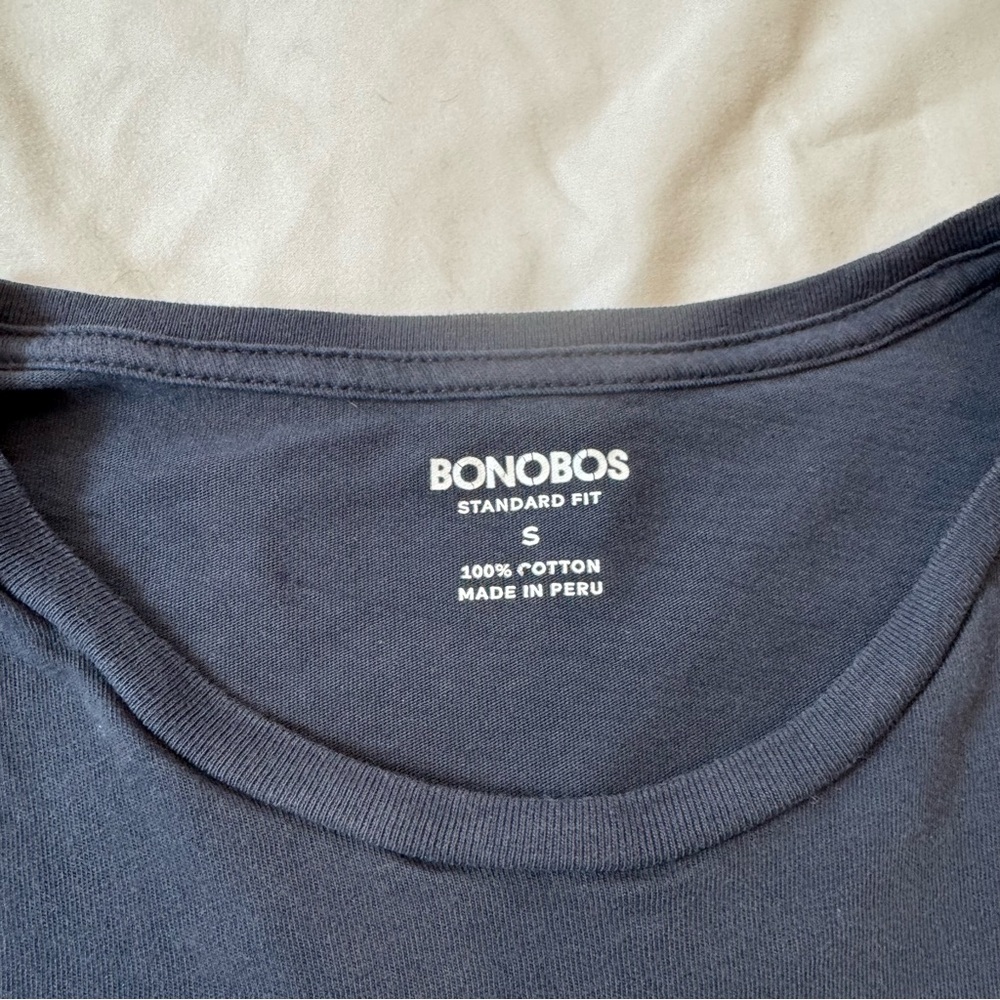 Bonobos soft everyday tee — Navy / dark blue, size small